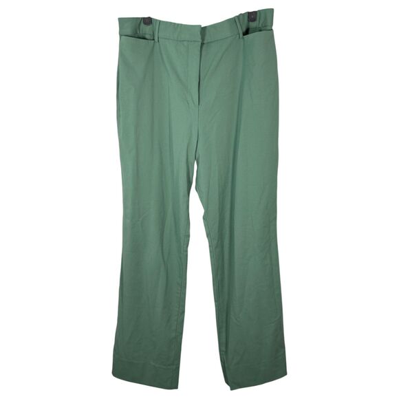 M.M. Lafleur The Smith Straight Trouser Washable Wool Twill Parisian Green 14 - Picture 2 of 7